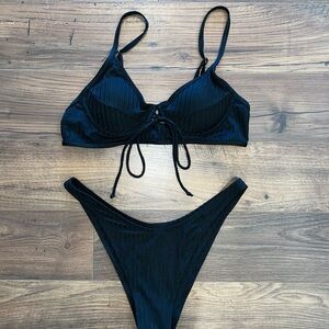SHEIN Black Bikini Set